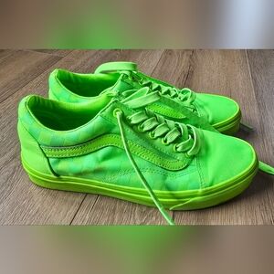 VANS Neon Green Checkered